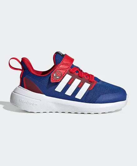 adidas x Marvel FortaRun Spider-Man 20 Cloudfoam Sports Lace Top Strap Shoes - Royal Blue