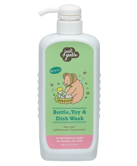 Just Gentle Bottle Toys & Dish Wash - 500 ml
