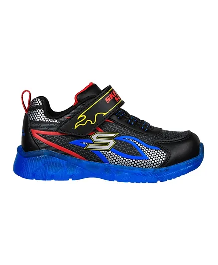 Skechers Illumi-Brights Shoes - Black Royal Blue