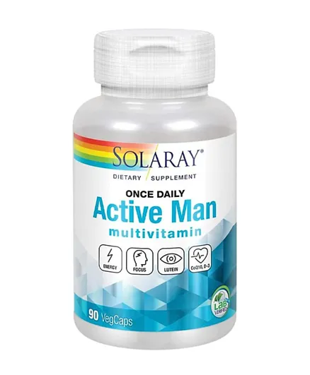 Solaray Once Daily Active Man Multivitamin - 90 Capsules