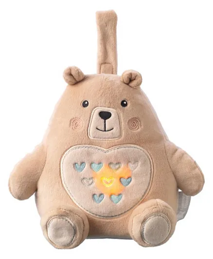 Tommee Tippee Bennie The Bear Rechargeable Light and Sound Sleep Aid - Brown