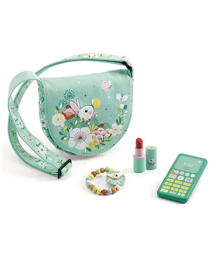 Djeco Lucy's Role Play Bag and Accessories - Green