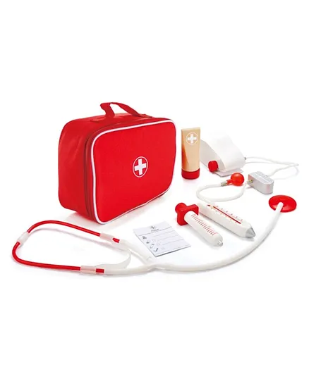 Hape Wooden Doctor On Call - White and Red