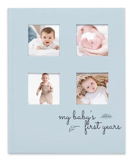 Keababies Sketch Baby Memory Book Sky Blue - English