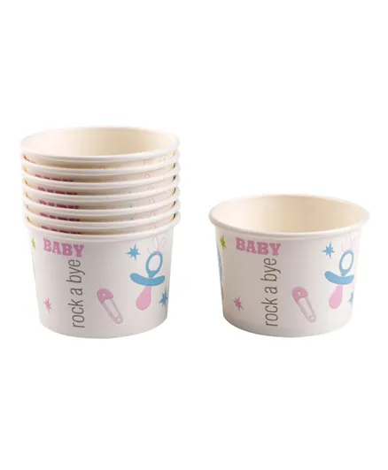 Neviti Tiny Feet Ice Cream Tubs - Pack of 8