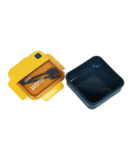 ليتل أنجيل - صندوق غداء بينتو للأطفال مع أدوات المائدة - أصفر