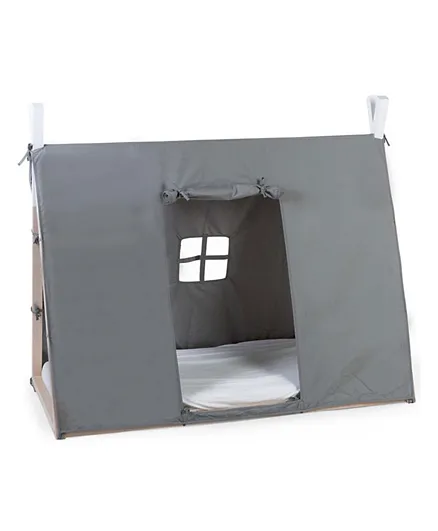 Childhome Tipi Bed Frame Cover Tent - Grey
