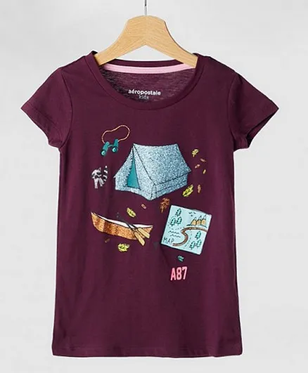 Aeropostale Graphic T shirt - Purple