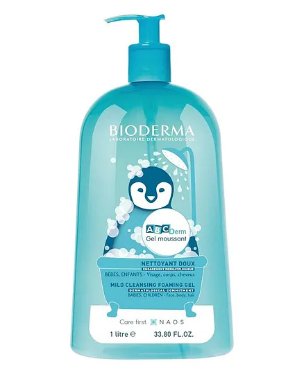 Bioderma ABCDerm Moussant Cleansing Gel for Babies and Children - 1000ml