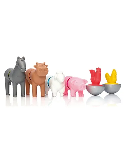 SmartMax My First Farm Animals Magnetic Discovery Building Set Multi Color - 16 Pieces