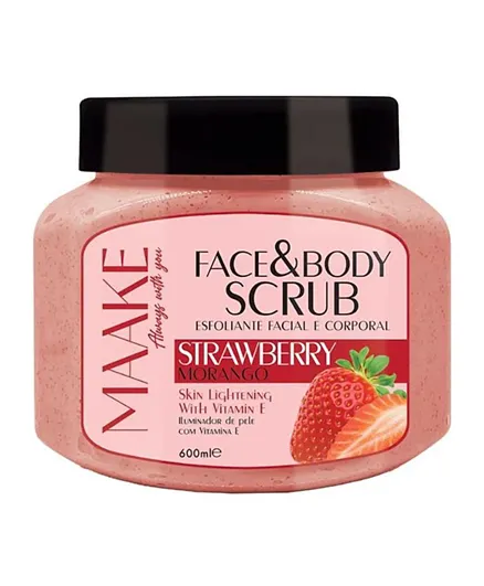 MAAKE Face and Body Scrub Strawberry - 600mL
