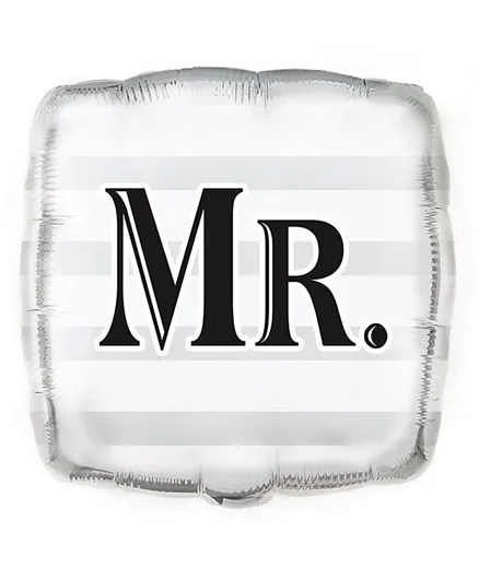 Unique 'Mr.' Wedding Foil Balloon - Silver