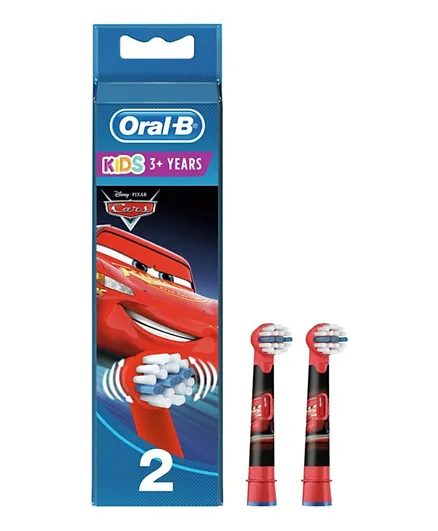 رؤوس استبدال لفرشاة الأسنان بتصميم السيارات للأطفال من أورال-بي - مجموعة من 2