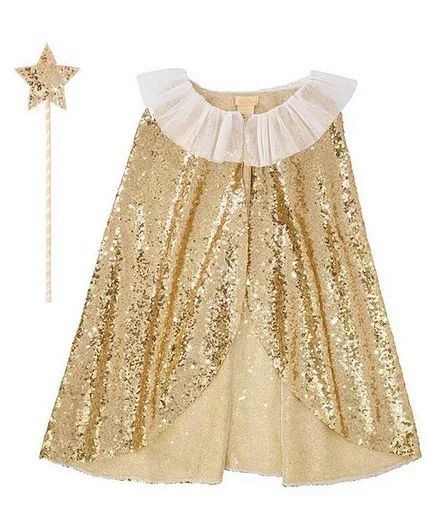 Meri Meri Gold Sparkle Cape