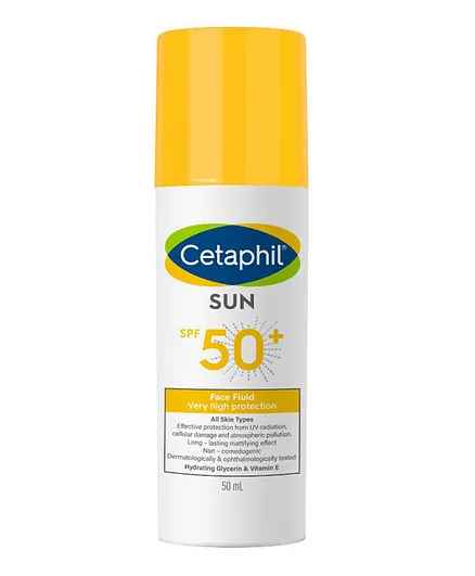 Cetaphil Sun Face Fluid SPF 50+ Non-Tinted - 50mL