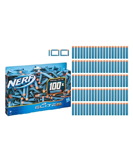 Hasbro Nerf Elite 2.0 Dart Refill Pack For Nerf Blasters - 100 Darts