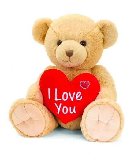 Keel Toys Snuggles Bear with Heart - 25cm