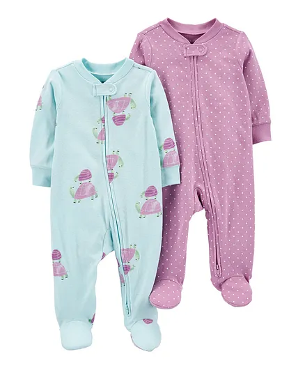 Carter's 2-Pack 2-Way Zip Sleep & Play Sleepsuit - Multicolor