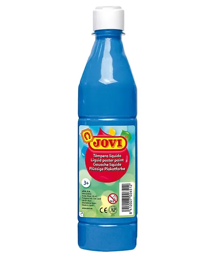 Jovi Liquid Poster Paint Bottle  Cyan Blue - 500ml