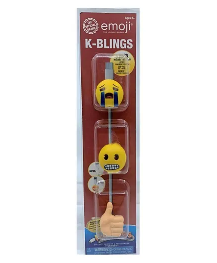 Kbling Emoji Cable Protectors - Pack of 3