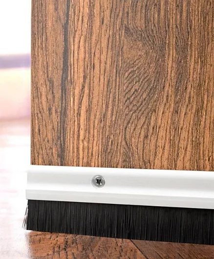 HomeBox Mirren Aluminium Body Door Seal with Nylon Brushes - 2 Pieces
