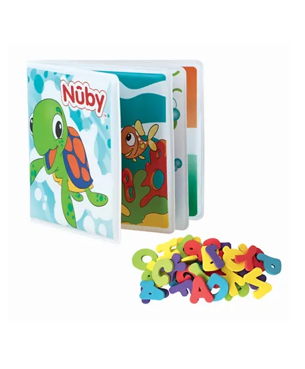 Nuby Baby's Bath Book/Letters & Numbers For Toddlers