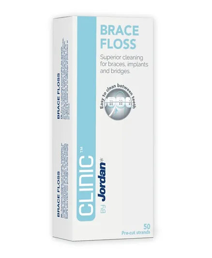 خيوط تنظيف الأسنان كلينيك بريس من جوردان - 50 خيط