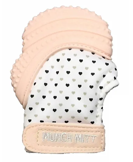 Munch Mitt Hearts - Pastel Pink