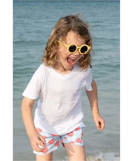 نظارات شمسية مرنة للأطفال من بدوي - أصفر