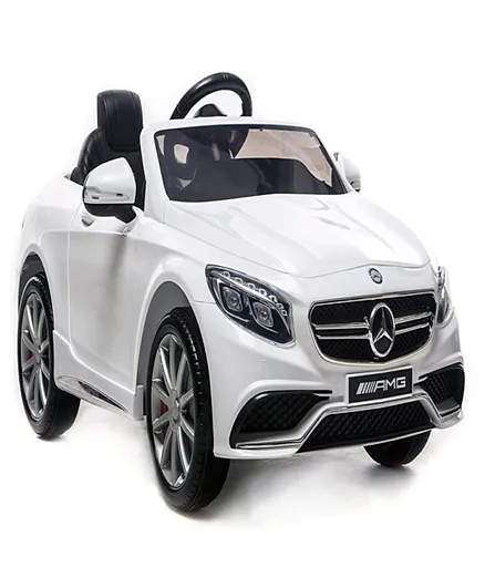 Babyhug Mercedes Benz S63 Licensed Battery Operated Ride On with Remote Control - White