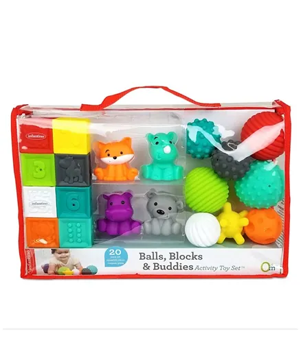 Infantino Senso Balls Blocks & Buddies - 20 Pieces