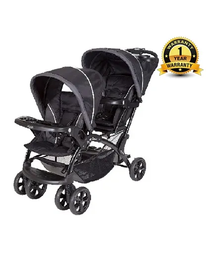 Baby Trend Sit N Stand Double Stroller - Onyx