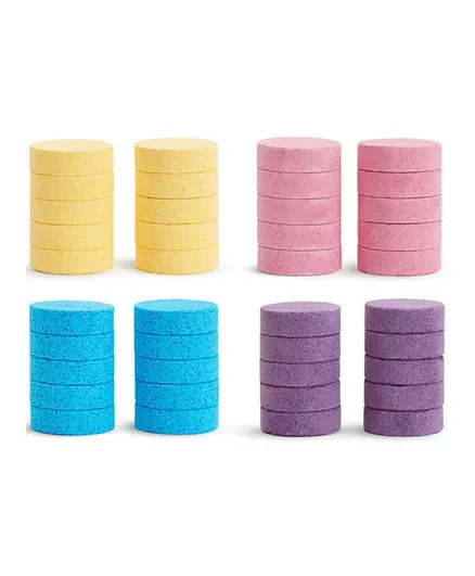 مانشكين - كرات الاستحمام المرطبة كولور باديز للأطفال - ألوان متعددة