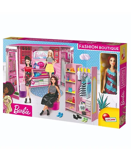 Lisciani Barbie Fashion Boutique with Doll - Multicolor