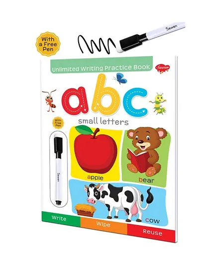 صوان - كتاب تدريب الكتابة بلا حدود للأحرف الصغيرة abc - إنجليزي