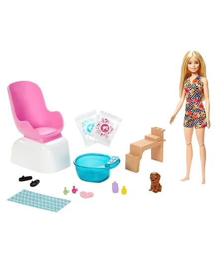Barbie Spa Day (With Doll) Playset - Multicolour