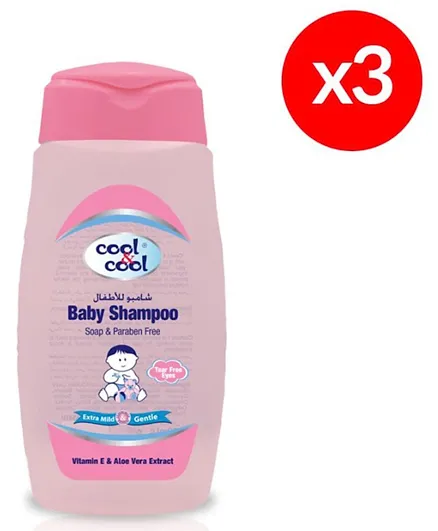Cool & Cool Baby Shampoo Pack of 3 - 250 ml Each
