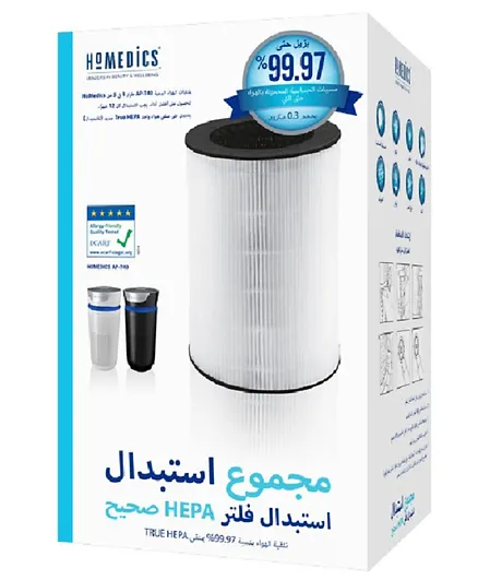 Homedics For Large Tower Air Purifier Ap T40Fl - White