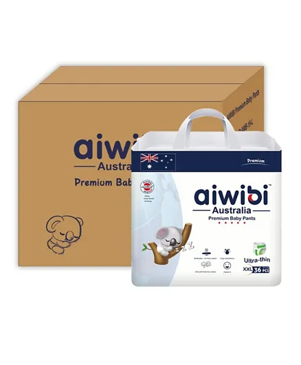 Aiwibi Premium Baby Pants XXL Size 6 Pack Of 4 - 36 Pieces Each