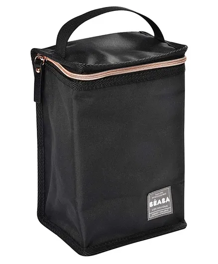 Beaba Isothermal Meal Pouch - Black and Golden