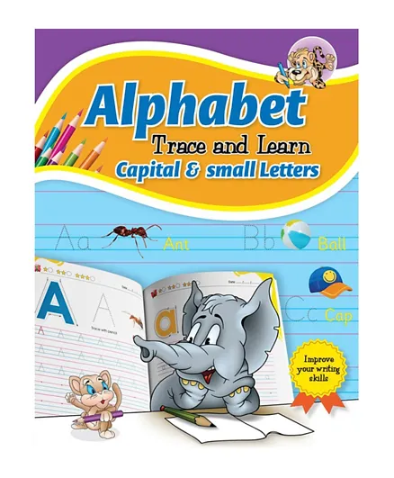 ANG Alphabet Trace & Learn Capital & Small Letters - English