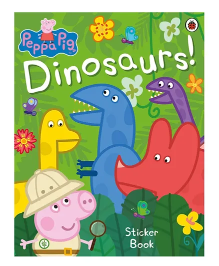كتاب ملصقات الديناصورات - بالإنجليزي