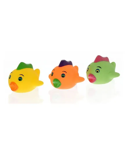 فيتال بيبي مجموعة ألعاب الرش والبخاخات على شكل سمك - عبوة من 3