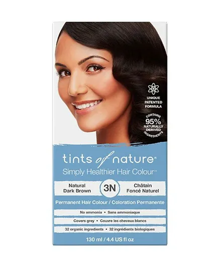 TINTS OF NATURE Permanent Hair Color 3N Natural Dark Brown - 130mL