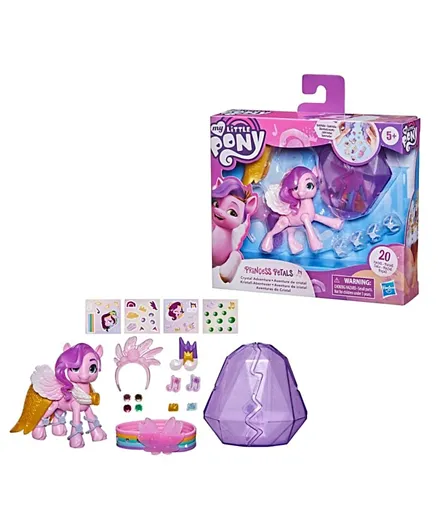 My Little Pony A New Generation Movie Crystal Adventure Princess Petals - 3-Inch
