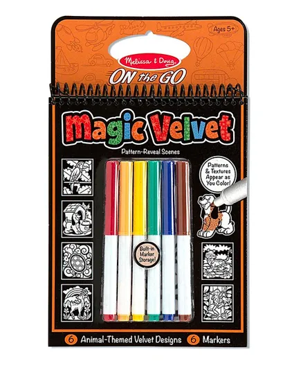 Melissa And Doug Magic Velvet Pattern-Reveal Activity Kit - 7 Pieces