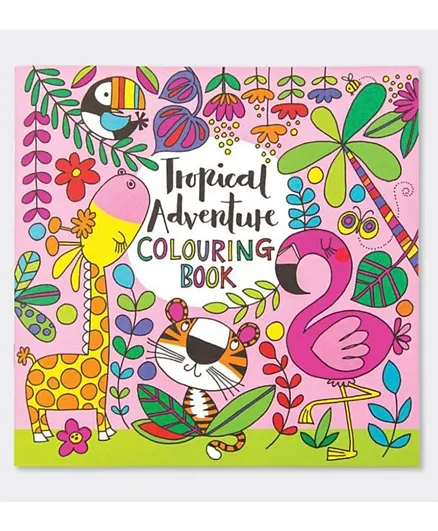 Rachel Ellen Tropical Adventure Colouring Book - Multicolour