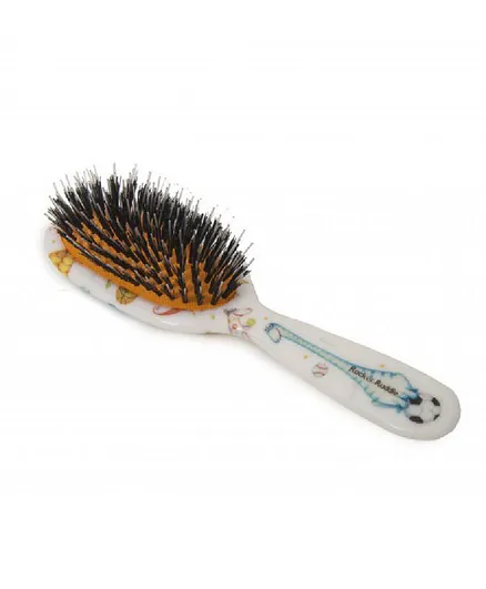 Rock & Ruddle Dinosaurs Small Hairbrush - White