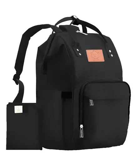 Keababies Original Diaper Backpack - Trendy Black