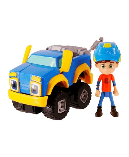 Rev & Roll Interactive Truck Toy for Kids 3+, Moving Parts & Play Figure, 9.06x8.27cm